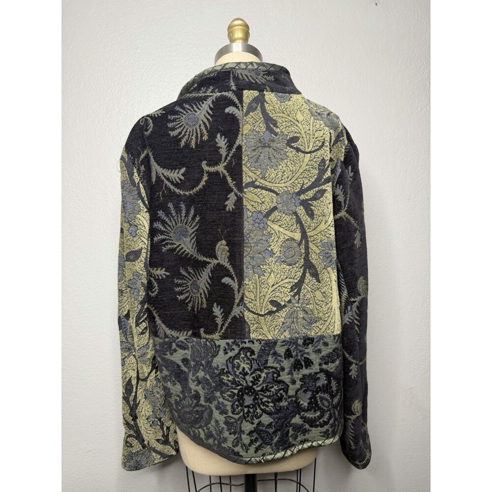 Mary Lynn O'Shea Art To Wear Handmade Floral Woven Tapestry Jacket SIZE Small /P - Picture 5 of 7